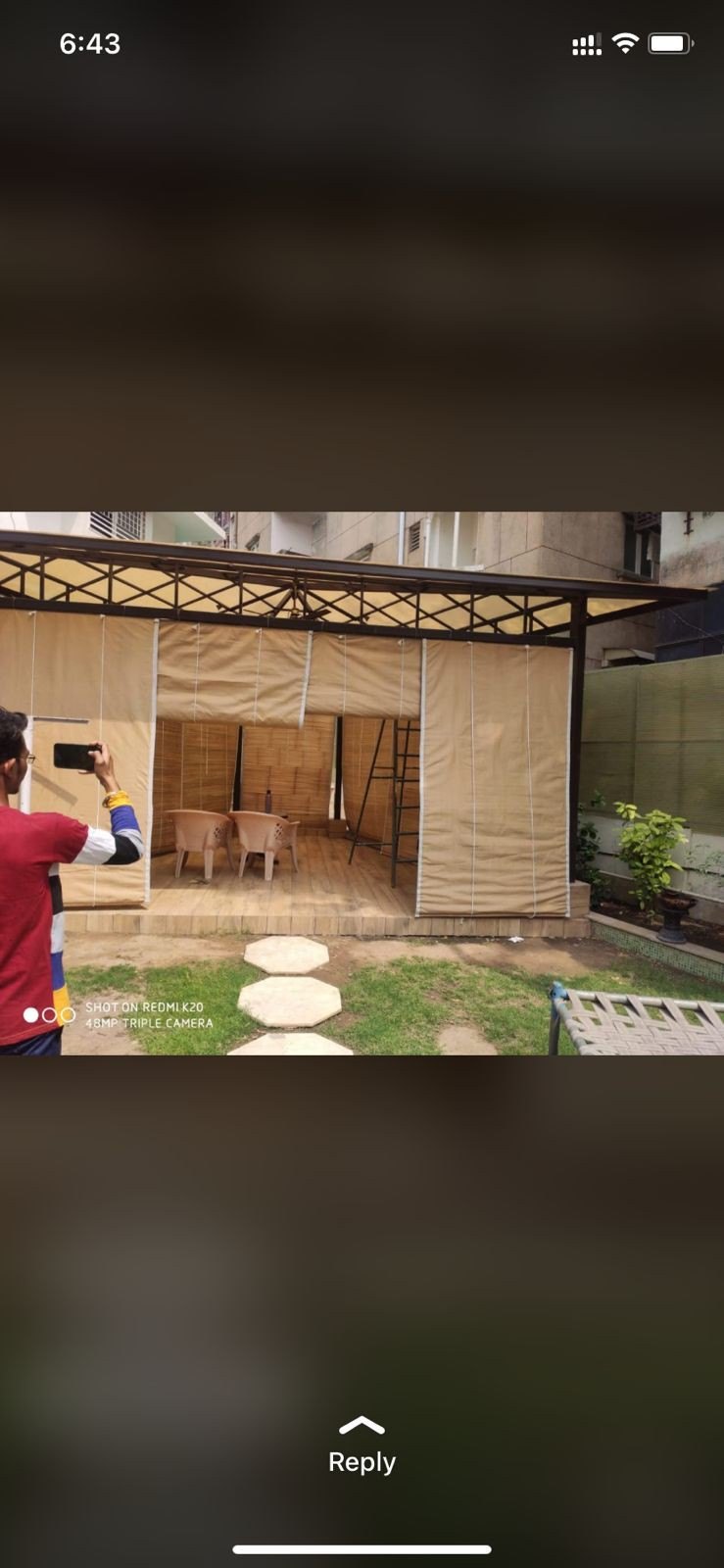 Bamboo Blind Curtains Brown , For Home, Type: Roller Blinds - Image 4